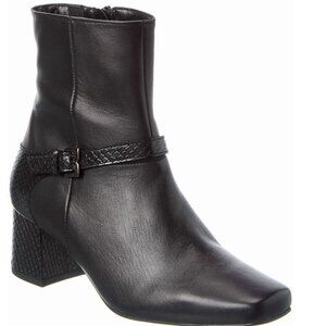 M by Bruno Magli Danica Leather Boot, 8, Black